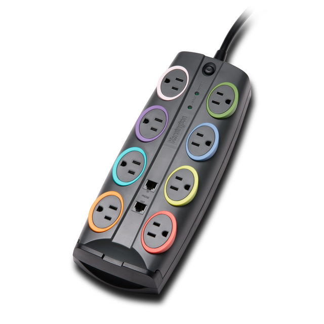 Kensington K62690NA surge protector Black, Multicolour 8 AC outlet(s) 2.4 m