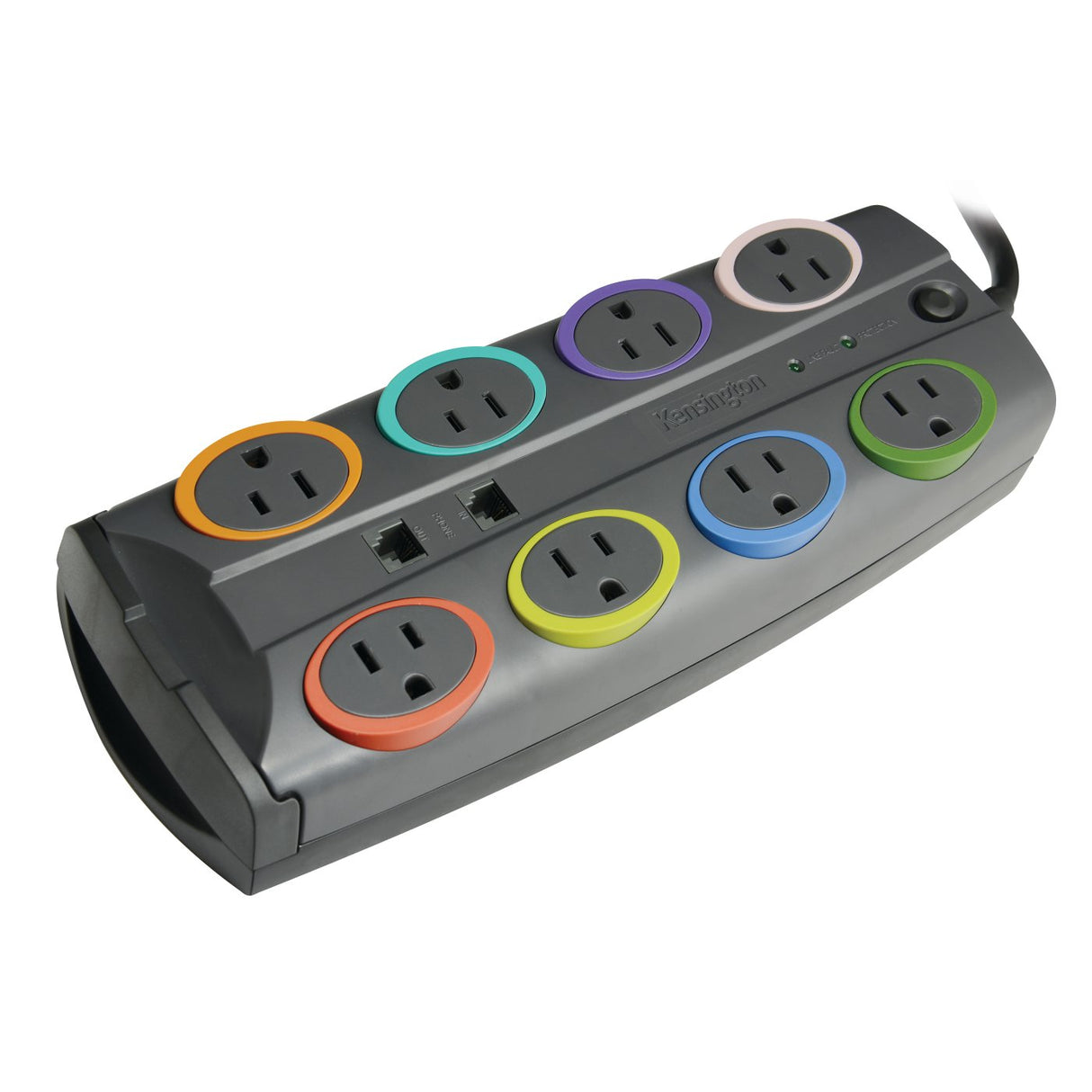 Kensington K62690NA surge protector Black, Multicolour 8 AC outlet(s) 2.4 m