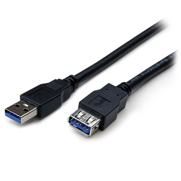 StarTech.com 2m Black SuperSpeed USB 3.0 (5Gbps) Extension Cable A to A - M/F
