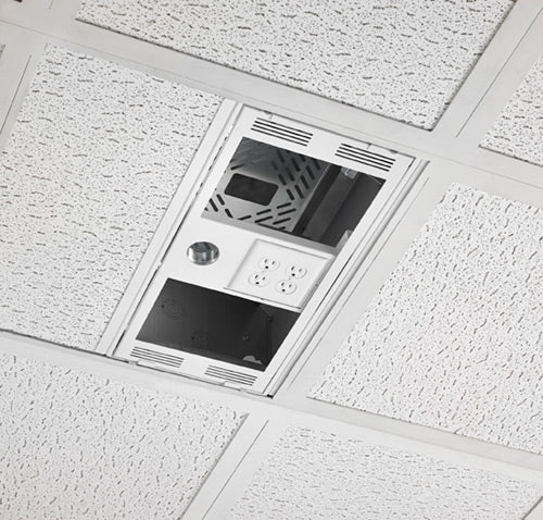Chief 1' x 2' Above Suspended Ceiling Storage Box with Column Drop