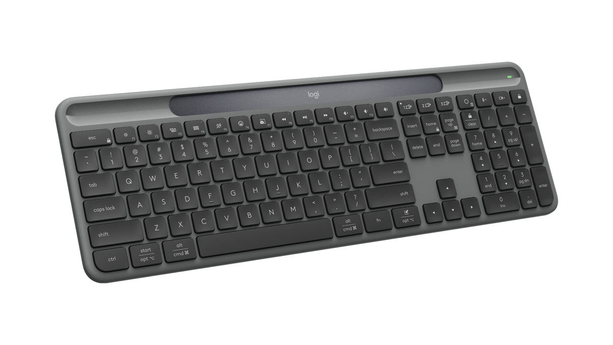 Logitech Signature Slim Solar+ K980 keyboard Universal RF Wireless + Bluetooth QWERTY US English Graphite
