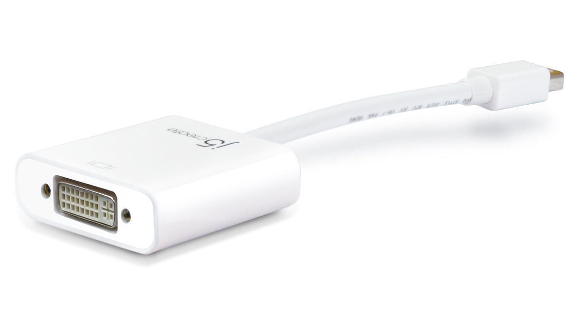 j5create Mini DisplayPort/DVI 0.1 m White