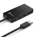 j5create JUH470 USB 3.0 Gigabit Ethernet & 3-Port Hub