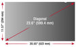 Viewsonic VSPF2360 display privacy filter 59.9 cm (23.6") Frameless display privacy filter