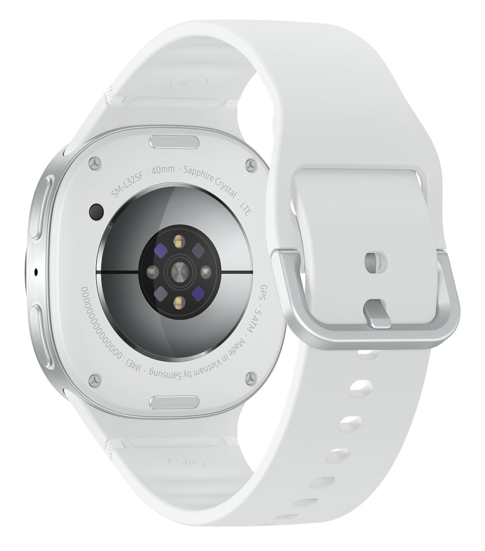 Samsung Galaxy Watch8 3.3 cm (1.3") AMOLED 40 mm Digital 438 x 438 pixels Touchscreen 4G Silver Wi-Fi GPS (satellite)