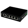 StarTech.com 5 Port Unmanaged Industrial Gigabit Ethernet Switch - DIN Rail / Wall-Mountable - TAA