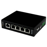 StarTech.com 5 Port Unmanaged Industrial Gigabit Ethernet Switch - DIN Rail / Wall-Mountable - TAA