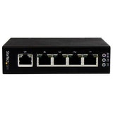 StarTech.com 5 Port Unmanaged Industrial Gigabit Ethernet Switch - DIN Rail / Wall-Mountable - TAA