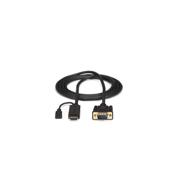 StarTech.com 10ft (3m) HDMI to VGA Active Converter Cable - HDMI to VGA Adapter - 1920x1200 or 1080p