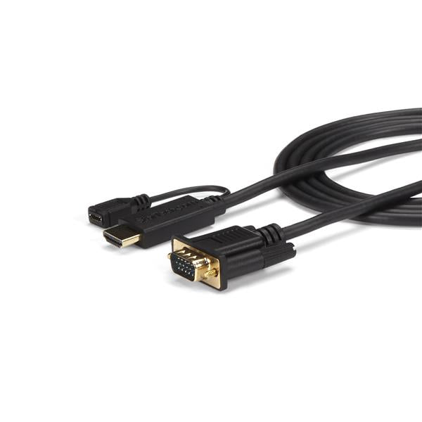 StarTech.com 10ft (3m) HDMI to VGA Active Converter Cable - HDMI to VGA Adapter - 1920x1200 or 1080p