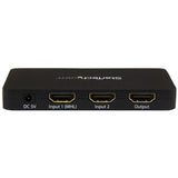 StarTech.com 2-Port HDMI automatic video switch w/ aluminum housing and MHL support – 4K 30Hz