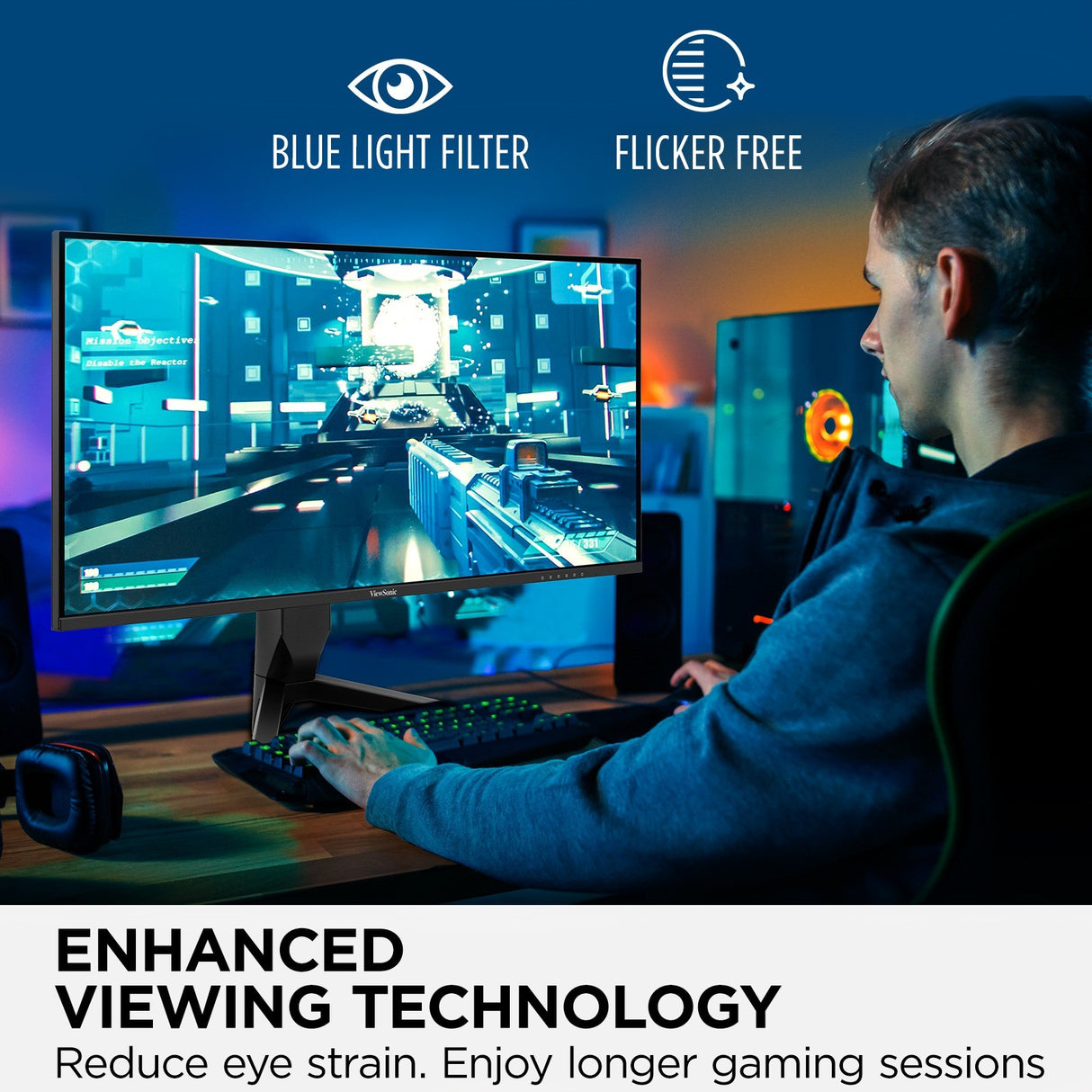 Viewsonic VX Series VX3418-2K computer monitor 86.4 cm (34") 3440 x 1440 pixels UltraWide Quad HD LED Black