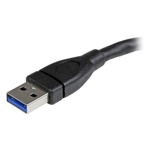 StarTech.com USB 3.0 (5Gbps) A-to-A Extension Cable - M/F - 6 in, Black