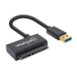 Manhattan USB-A to SATA 2.5" Adapter Cable, 42cm, Male to Male, 5 Gbps (USB 3.2 Gen1 aka USB 3.0), Supports 48-bit LBA, SuperSpeed USB, Three Year Warranty