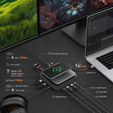 j5create JCD3199P mobile device charger Smartphone, Headset, Headphones Grey USB Wireless charging Fast charging Indoor