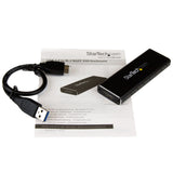 StarTech.com M.2 SSD Enclosure for M.2 SATA SSDs - USB 3.0 (5Gbps) with UASP - TAA
