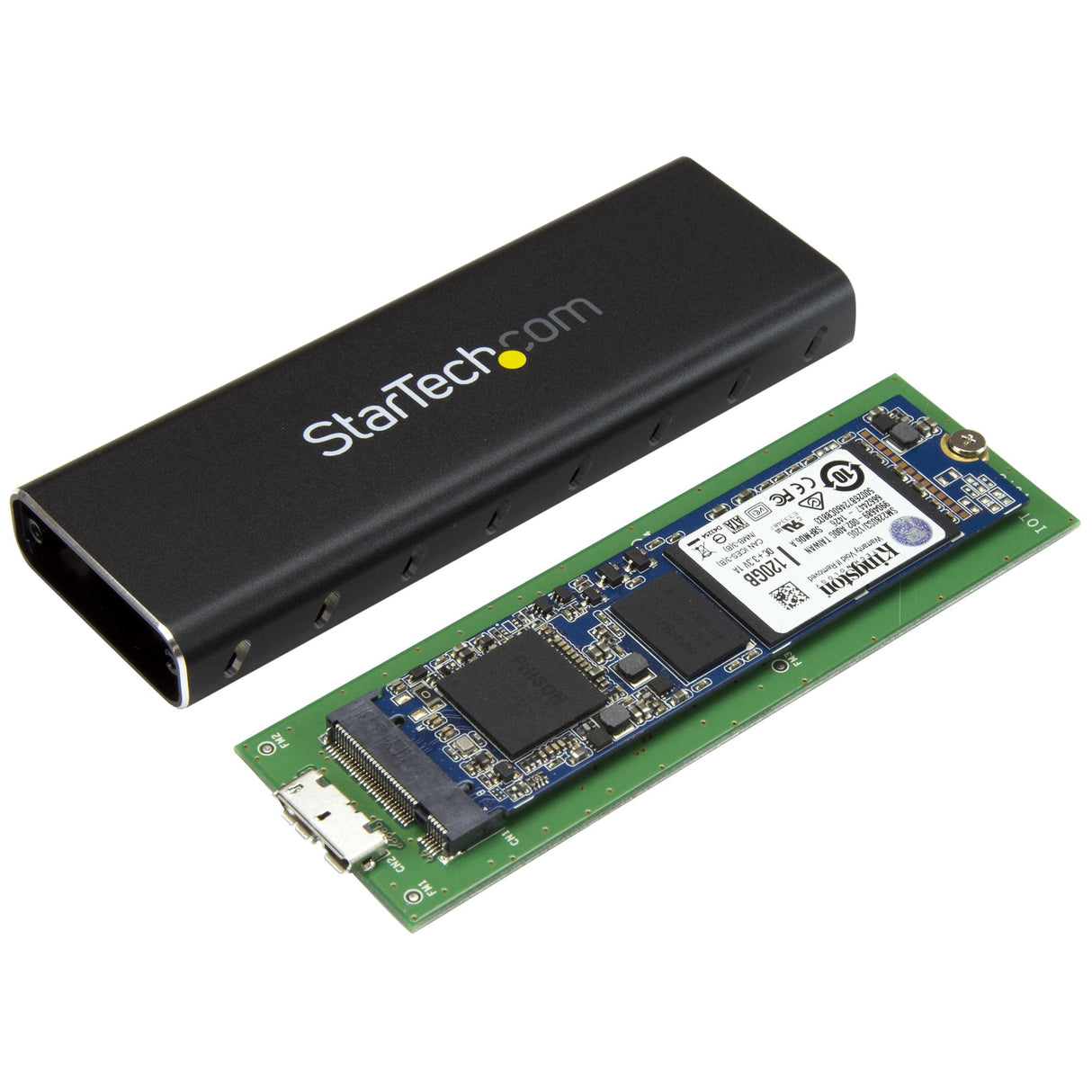 StarTech.com M.2 SSD Enclosure for M.2 SATA SSDs - USB 3.0 (5Gbps) with UASP - TAA