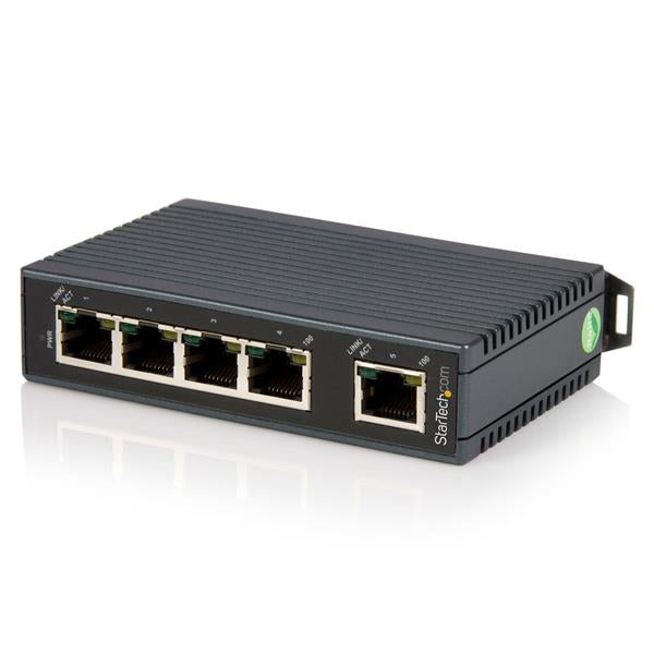 StarTech.com 5-Port Industrial Ethernet Switch - DIN Rail Mountable - TAA