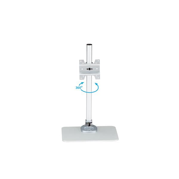 StarTech.com Single Monitor Stand - Adjustable - Steel - Silver - For up to 34" (30.9lb/14kg) Displays - TAA