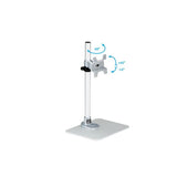 StarTech.com Single Monitor Stand - Adjustable - Steel - Silver - For up to 34" (30.9lb/14kg) Displays - TAA