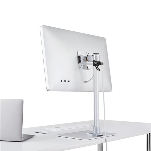 StarTech.com Single Monitor Stand - Adjustable - Steel - Silver - For up to 34" (30.9lb/14kg) Displays - TAA