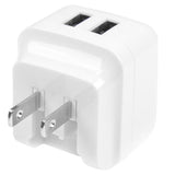 StarTech.com Dual-Port USB Wall Charger - International Travel - 17W/3.4A - White