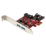 StarTech.com 4 Port PCI Express USB 3.0 Card - 5Gbps - 2 External & 2 Internal - SATA Power - UASP Support - 2x Internal (IDC) Motherboard-Style Headers - TAA