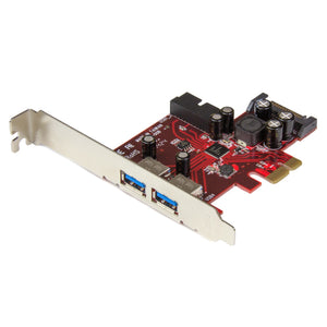 StarTech.com 4 Port PCI Express USB 3.0 Card - 5Gbps - 2 External & 2 Internal - SATA Power - UASP Support - 2x Internal (IDC) Motherboard-Style Headers - TAA