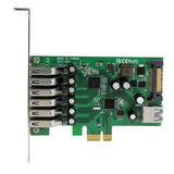 StarTech.com 7-Port PCI Express USB 3.0 Card - 5Gbps - Standard and Low-Profile Design - TAA