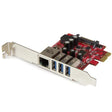 StarTech.com 3-Port PCI Express USB 3.0 Card + Gigabit Ethernet - 5Gbps - TAA