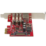StarTech.com 3-Port PCI Express USB 3.0 Card + Gigabit Ethernet - 5Gbps - TAA