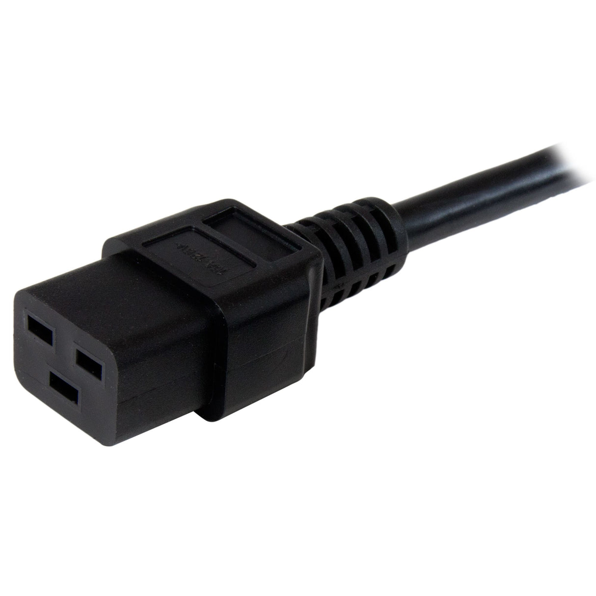 StarTech.com 3ft (1m) Heavy Duty Power Cord, NEMA 5-15P to C19 AC Power Cord, 15A 125V, 14AWG, Computer Power Cord, Heavy Gauge Power Cable for PDUs and Network Equipment, NEMA 5-15P to IEC 60320 C19 Power Cord
