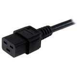 StarTech.com 3ft (1m) Heavy Duty Power Cord, NEMA 5-15P to C19 AC Power Cord, 15A 125V, 14AWG, Computer Power Cord, Heavy Gauge Power Cable for PDUs and Network Equipment, NEMA 5-15P to IEC 60320 C19 Power Cord