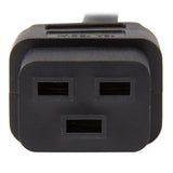 StarTech.com 6ft (1.8m) Heavy Duty Power Cord, NEMA 5-15P to C19 AC Power Cord, 15A 125V, 14AWG, Computer Power Cord, Heavy Gauge Power Cable for PDUs and Network Equipment, NEMA 5-15P to IEC 60320 C19 Power Cord