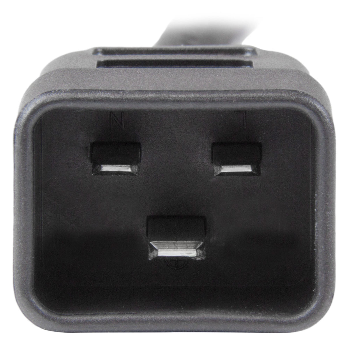 StarTech.com 3ft (1m) Heavy Duty Extension Cord, IEC 320 C13 to IEC 320 C20 Black Extension Cord, 15A 125V, 14AWG, Heavy Gauge Power Extension Cable, IEC 320 C13 to IEC 320 C20 AC Power Cord - UL Listed