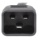 StarTech.com 3ft (1m) Heavy Duty Extension Cord, IEC 320 C13 to IEC 320 C20 Black Extension Cord, 15A 125V, 14AWG, Heavy Gauge Power Extension Cable, IEC 320 C13 to IEC 320 C20 AC Power Cord - UL Listed