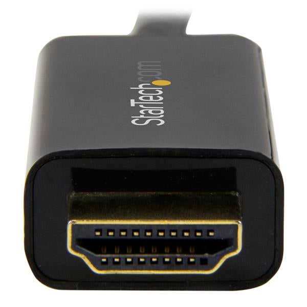 StarTech.com 3.3ft (1m) DisplayPort to HDMI Cable - 4K 30Hz - DisplayPort to HDMI Adapter Cable - DP 1.2 to HDMI Monitor Cable Converter - Latching DP Connector - Passive DP to HDMI Cord