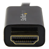 StarTech.com 6.6ft (2m) DisplayPort to HDMI Cable - 4K 30Hz - DisplayPort to HDMI Adapter Cable - DP 1.2 to HDMI Monitor Cable Converter - Latching DP Connector - Passive DP to HDMI Cord