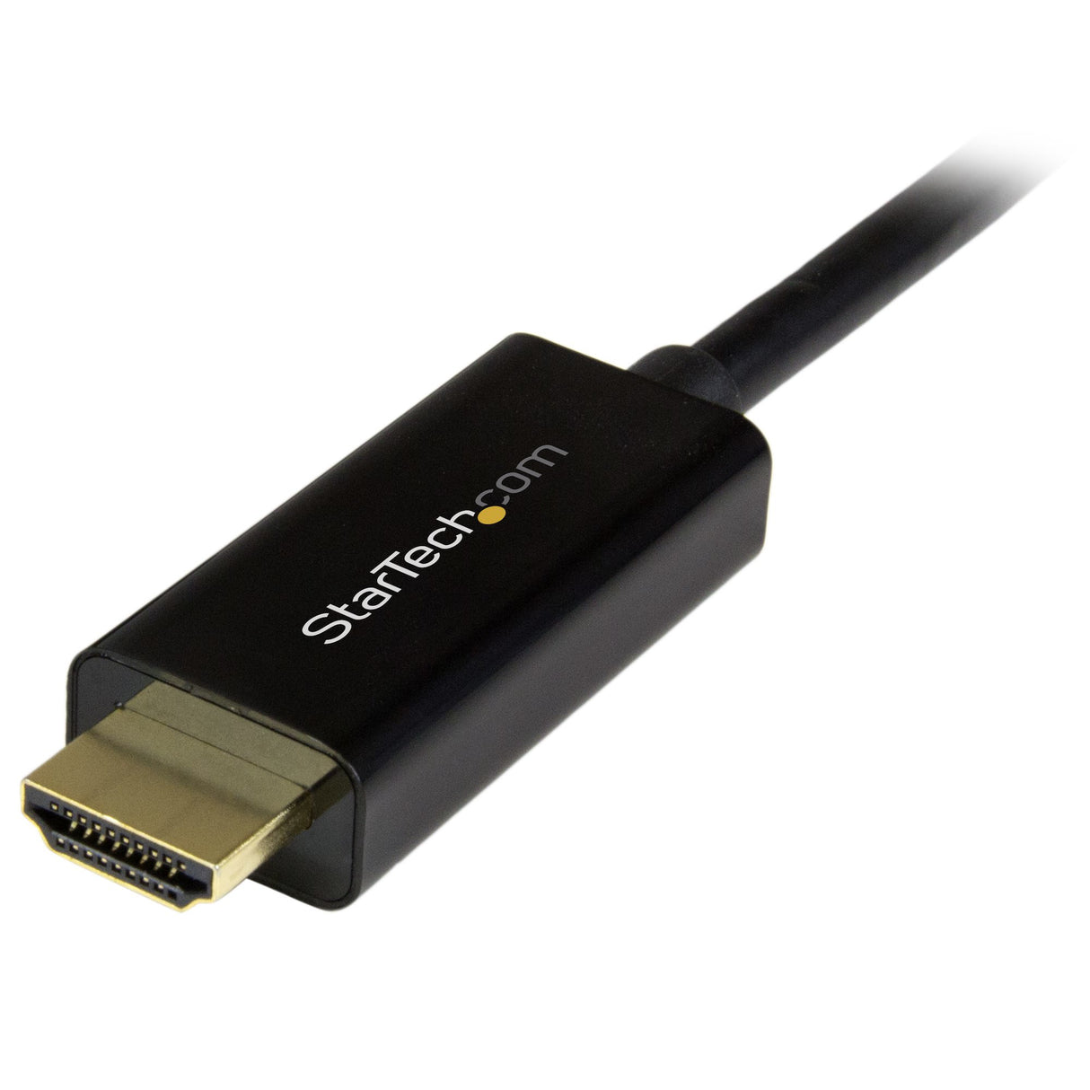 StarTech.com 6.6ft (2m) DisplayPort to HDMI Cable - 4K 30Hz - DisplayPort to HDMI Adapter Cable - DP 1.2 to HDMI Monitor Cable Converter - Latching DP Connector - Passive DP to HDMI Cord