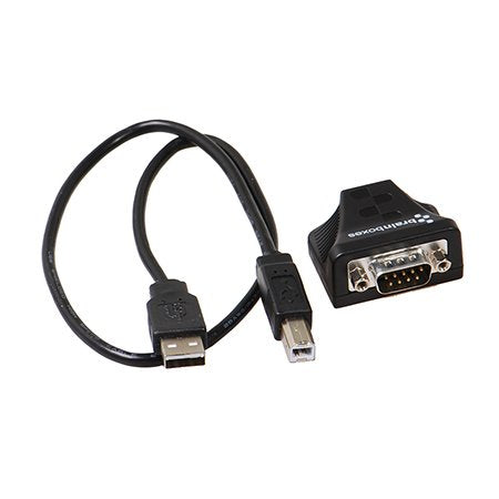 Brainboxes US-235 cable gender changer RS232 USB Black