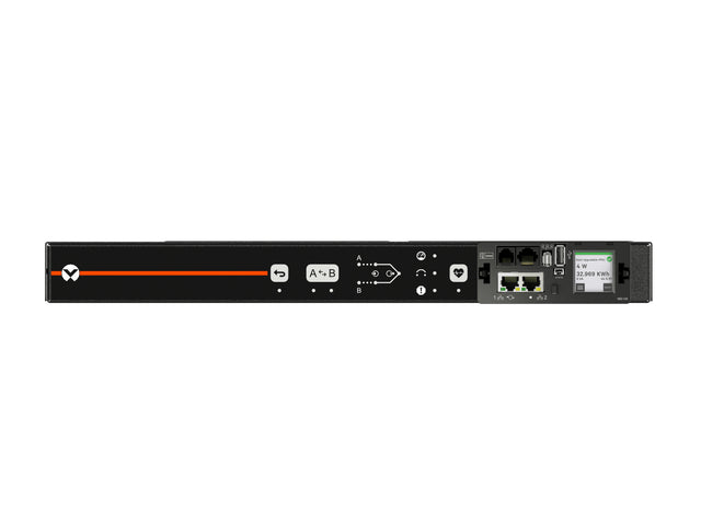 Vertiv Geist Rack Transfer Switch PDU with Next-Generation IMD| 10A/15A| 100V-240V| 1U| 1.4kW/2.4kW/2.3kW| 10 U-Lock C13 Outlet| 2 C14 inlet