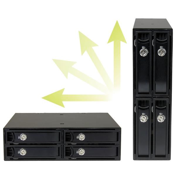 StarTech.com 4-Bay Mobile Rack Backplane for 2.5in SATA/SAS Drives - TAA