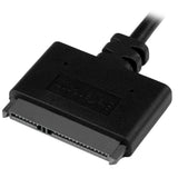 StarTech.com SATA to USB Cable, USB 10Gbps to 2.5in SATA I II III Hard Drive Adapter, External Converter for SSD or HDD Data Transfer