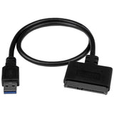 StarTech.com SATA to USB Cable, USB 10Gbps to 2.5in SATA I II III Hard Drive Adapter, External Converter for SSD or HDD Data Transfer
