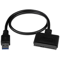 StarTech.com SATA to USB Cable, USB 10Gbps to 2.5in SATA I II III Hard Drive Adapter, External Converter for SSD or HDD Data Transfer