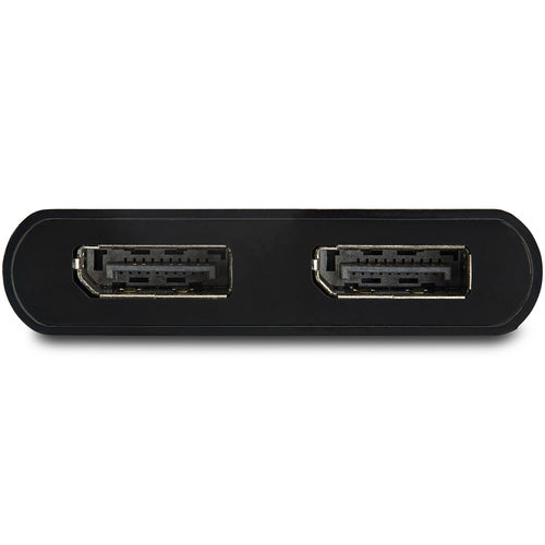 StarTech.com 2-Port Multi Monitor Adapter - DisplayPort 1.2 MST Hub - Dual 4K 30Hz or 1080p - USB Bus Powered - Video Splitter for Extended Desktop Mode on Windows PCs Only - DP to 2x DP