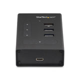 StarTech.com 4 Port USB C Hub - USB Type-C to 1x USB-C/3x USB-A - Commercial Metal USB 3.0 Hub - SuperSpeed USB 3.2 Gen 1 (5Gbps) - Self Powered - BC1.2 Fast Charge - Mountable/Rugged