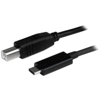 StarTech.com 3ft (1m) USB-B to USB-C Cable, Data Cord, USB 2.0, USB-C Data Transfer Cable