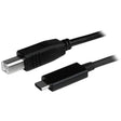 StarTech.com 3ft (1m) USB-B to USB-C Cable, Data Cord, USB 2.0, USB-C Data Transfer Cable