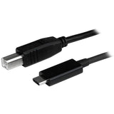 StarTech.com 3ft (1m) USB-B to USB-C Cable, Data Cord, USB 2.0, USB-C Data Transfer Cable